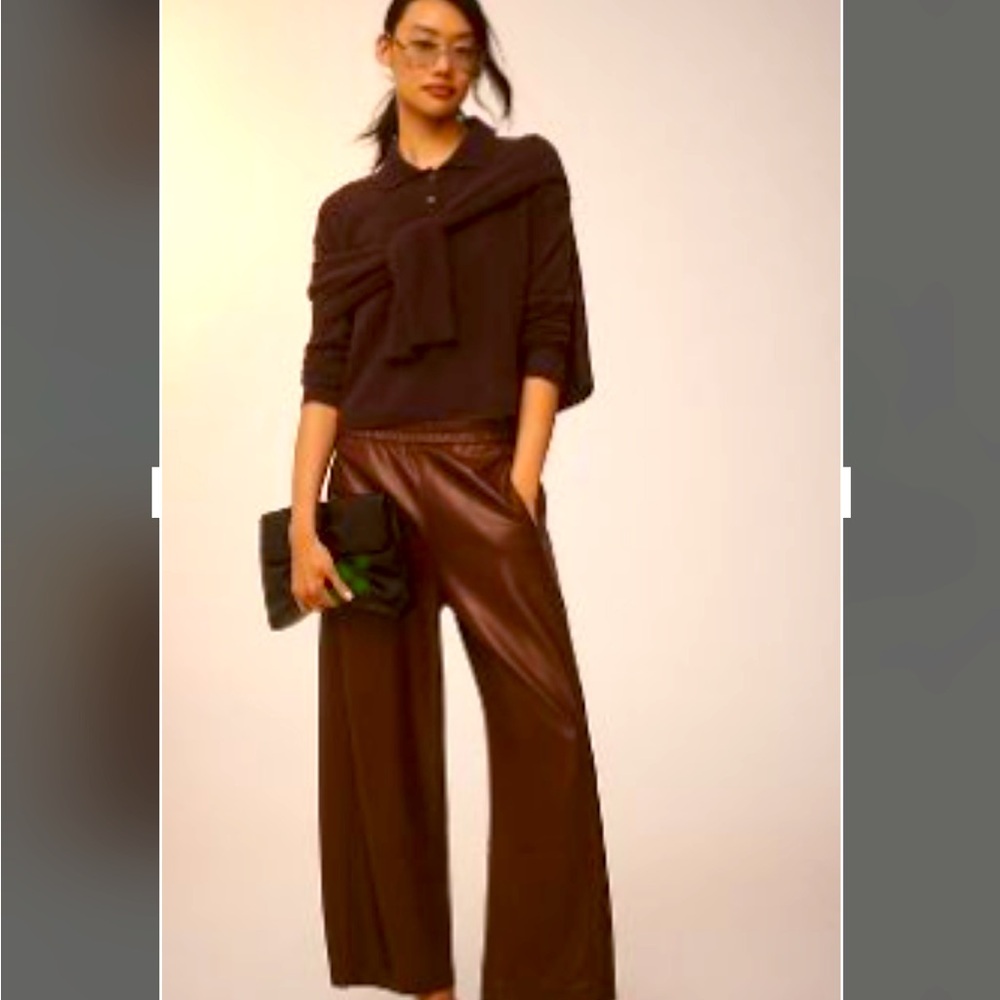 Anthropologie by Pilcro relaxed barrel in faux leather